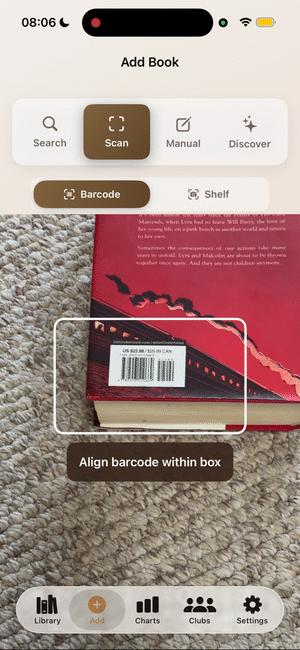 MyBookList app showing a reading streak and finished-book count that reinforce a daily reading habit